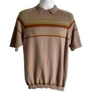 Level 7 Knit Cotton Shirt with Collar Mens XL